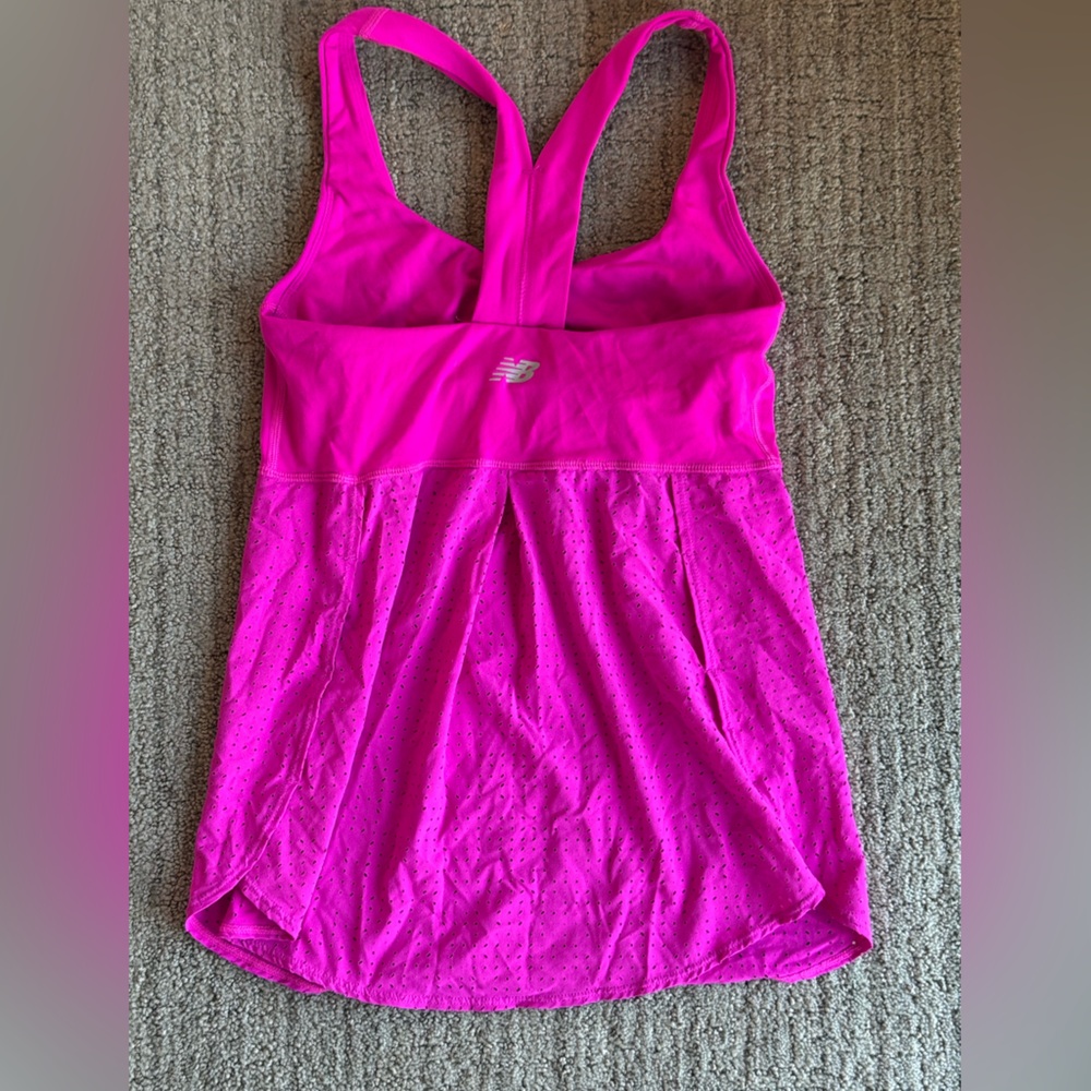 New Balance Pink Women's Top with Built-In Bra